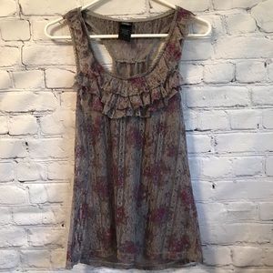 Vanity lace tank